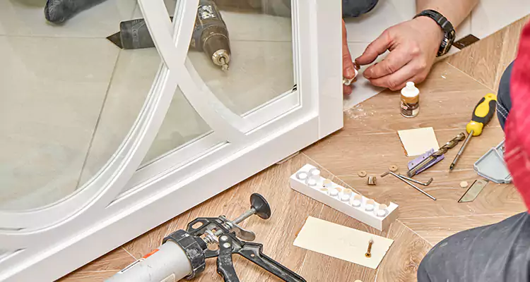 Interior Patio Door Casing Repair in Country Walk, FL