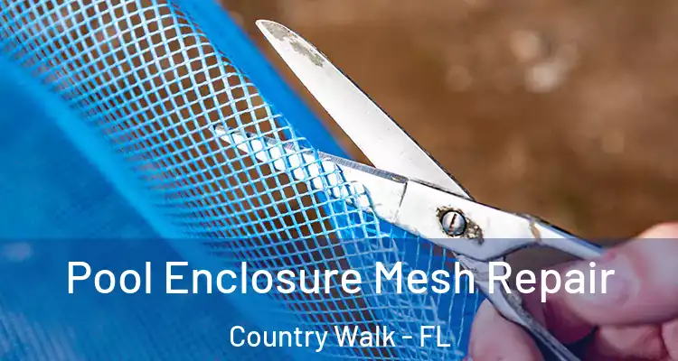  Pool Enclosure Mesh Repair Country Walk - FL