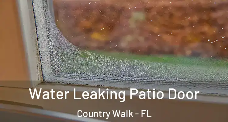  Water Leaking Patio Door Country Walk - FL